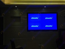 龍崗平湖臻味熙酒樓安裝4臺47寸高清液晶拼接屏產(chǎn)品